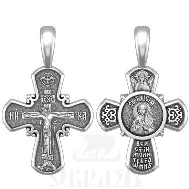 крест святая блаженная таисия египетская, серебро 925 проба (арт. 33.049)